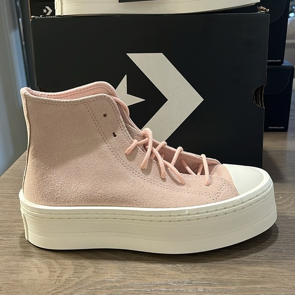 NWT Converse Chuck Taylor All Star Modern Lift Platform Mono Suede - A04663C - Picture 6 of 11